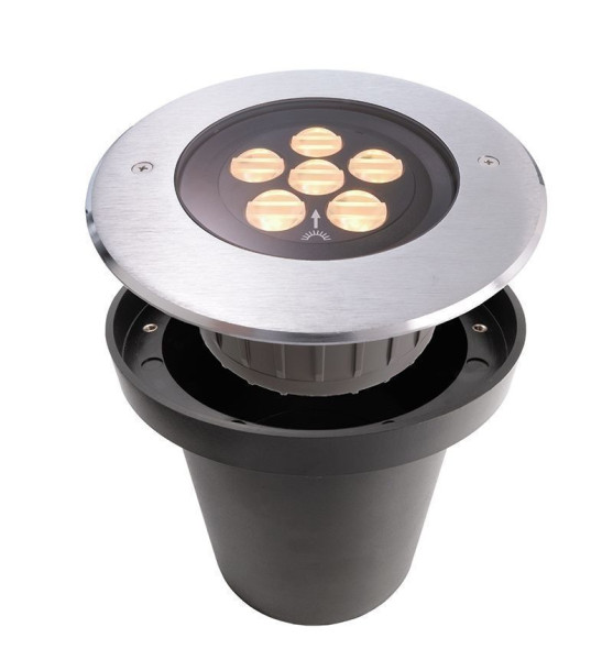 Deko-Light Bodeneinbauleuchte HP IV WW, asymmetrisch, Warmweiß, 24V DC, IP67 730296