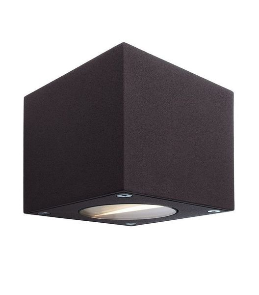 Deko-Light Wandaufbauleuchte Cubodo A, Warmweiß, anthrazit, IP54 730328
