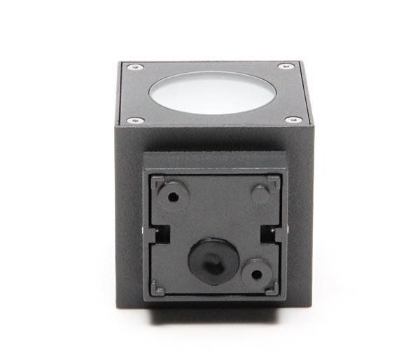 Deko-Light Wandaufbauleuchte Cubodo A, Warmweiß, anthrazit, IP54 730328