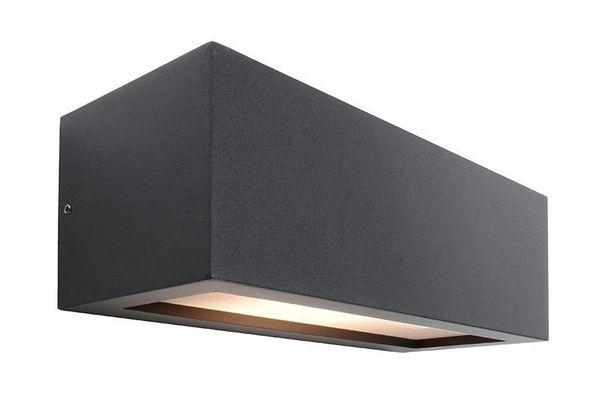 Deko-Light Wandaufbauleuchte Rilongo A, E27, max. 18W, Basaltgrau RAL 7012, IP54 730330