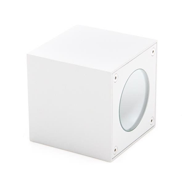 Deko-Light Wandaufbauleuchte Cubodo W, Warmweiß, weiß, IP54 730380