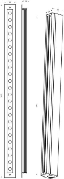 Deko-Light Bodeneinbauleuchte Line VI RGB, RGB, 24V DC, IP67 730436