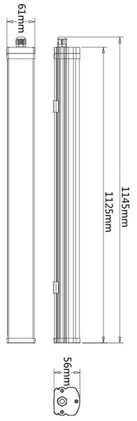 Deko-Light Deckenaufbauleuchte Tri Proof Motion, Neutralweiß, weiß, mattiert, IP65 730455
