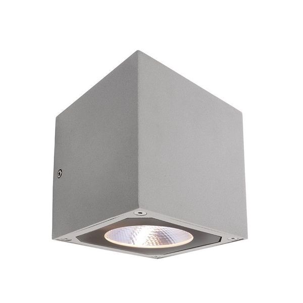 Deko-Light Wandaufbauleuchte Cubodo II Double SG, Warmweiß, silber, IP54 731019