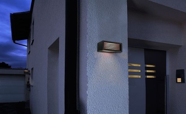 Deko-Light Wandaufbauleuchte Wall Line III, E27, max. 18W, Anthrazit, IP54 731060