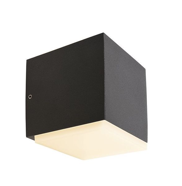 Deko-Light Wandaufbauleuchte Ancha I, Warmweiß, Graphitgrau, IP54 731087