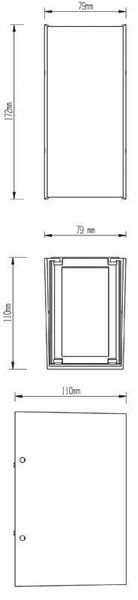 Deko-Light Wandaufbauleuchte Arcturus I, Warmweiß, Graphitgrau, IP54 731099