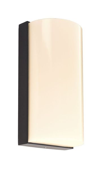 Deko-Light Wandaufbauleuchte Grumium rund, Warmweiß, dunkelgrau, IP54 731121