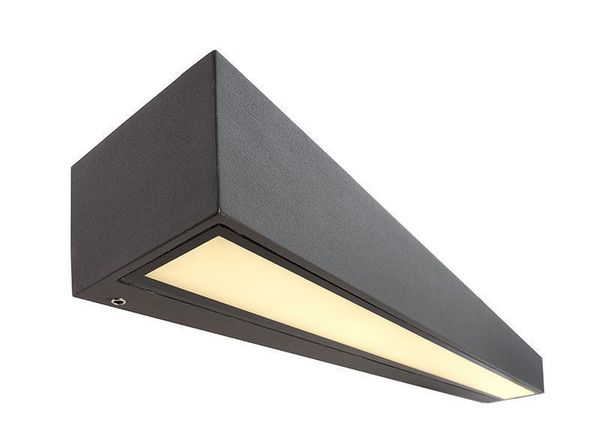 Deko-Light Wandaufbauleuchte Linear II Double, Warmweiß, Dunkelgrau, IP65 731129