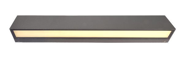Deko-Light Wandaufbauleuchte Linear II Double, Warmweiß, Dunkelgrau, IP65 731129