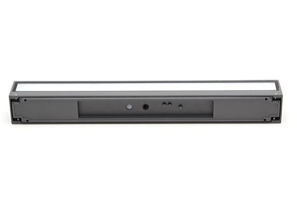 Deko-Light Wandaufbauleuchte Linear II Double, Warmweiß, Dunkelgrau, IP65 731129