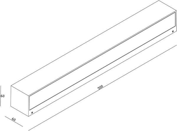 Deko-Light Wandaufbauleuchte Linear II Double, Warmweiß, Dunkelgrau, IP65 731129