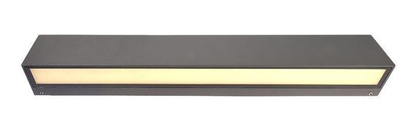 Deko-Light Wandaufbauleuchte Linear II Double, Warmweiß, Dunkelgrau, IP65 731136