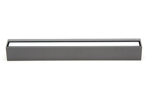 Deko-Light Wandaufbauleuchte Linear II Double, Warmweiß, Dunkelgrau, IP65 731136