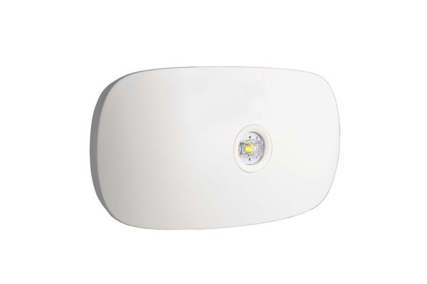 Deko-Light Wandaufbauleuchte Notleuchte Almach für die Beleuchtung von Flächen, Neutralweiß , Weiß, IP42 731143