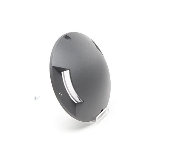 Deko-Light Boden- / Wand- / Deckenleuchte Helios II, Warmweiß, Schiefergrau RAL 7015, IP67 732049