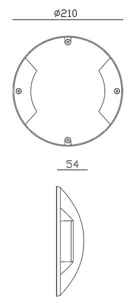 Deko-Light Boden- / Wand- / Deckenleuchte Helios II, Warmweiß, Schiefergrau RAL 7015, IP67 732049