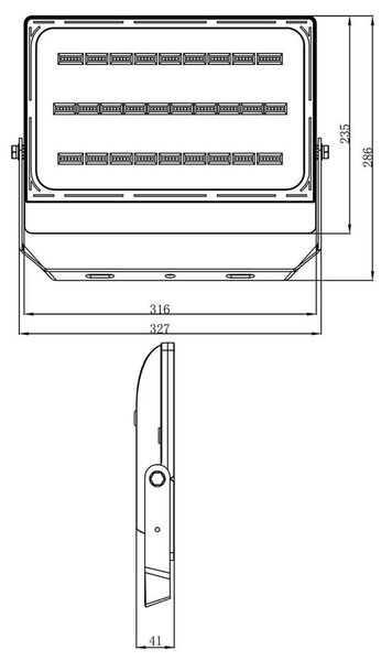 Deko-Light Boden- / Wand- / Deckenleuchte Brachium, Warmweiß, schwarz, IP65/IP44 732064