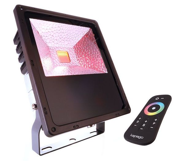 Deko-Light Boden- / Wand- / Deckenleuchte Flood RF II -60 RGB, RGB, Umbragrau RAL 7022, IP65/IP44 732076