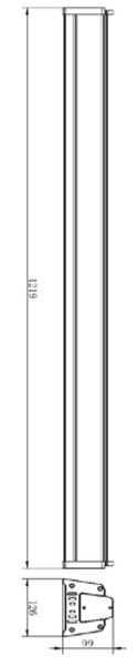 Deko-Light Boden- / Wand- / Deckenleuchte Highbay Normae, Neutralweiß, dunkelgrau, IP65 732085