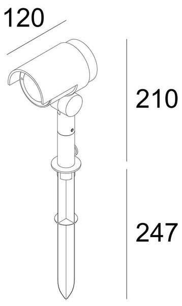 Deko-Light Stehleuchte Keid II, Warmweiß, dunkelgrau, IP65 732095