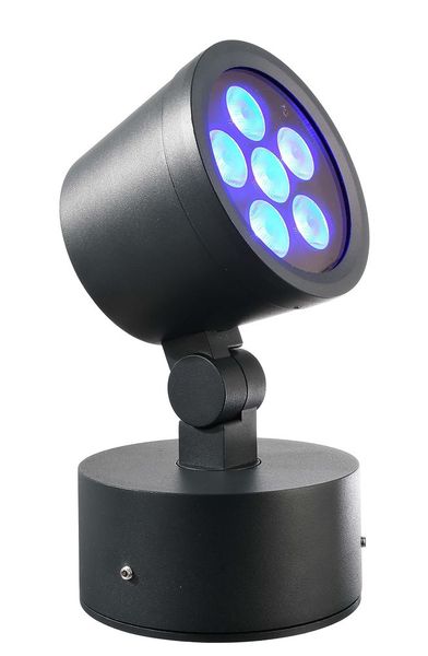 Deko-Light Boden- / Wand- / Deckenleuchte Colt 16W RGBW, RGB + Kaltweißschwarzgrau, 24V DC, IP65 732124