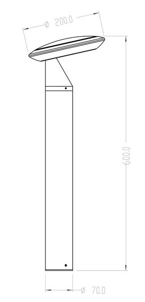 Deko-Light Stehleuchte Bermuda, Warmweißschwarzgrau, IP65 733056