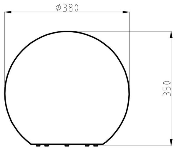 Deko-Light Stehleuchte Kugelleuchte 38, weiß, E27, max. 42W, IP65/IP44 836930