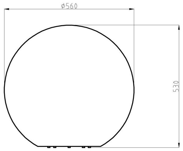 Deko-Light Stehleuchte Kugelleuchte 60, weiß, E27, max. 42W, IP65/IP44 836931