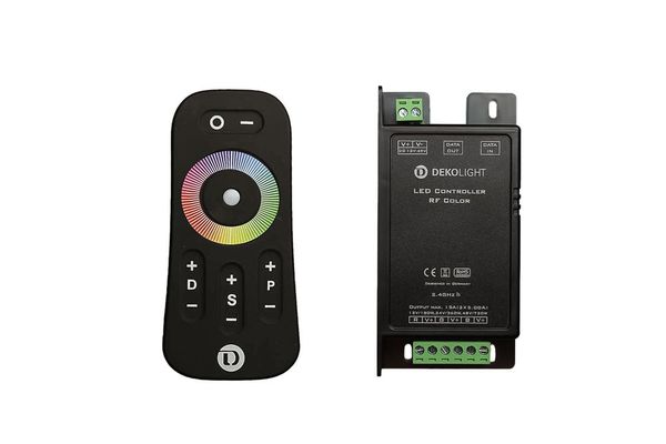 Deko-Light Controller, RF Color Remote, dimmbar Funkfernbedienung, 12/24/48V DC, max 720W 843058