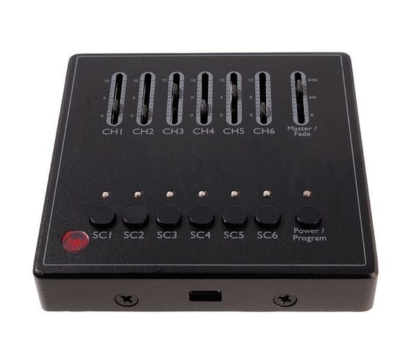 Deko-Light Controller, DMX Wandsteuerung X-Fade-6 II, dimmbar DMX512 / IR Fernbedienung, 12-24VDC 861203