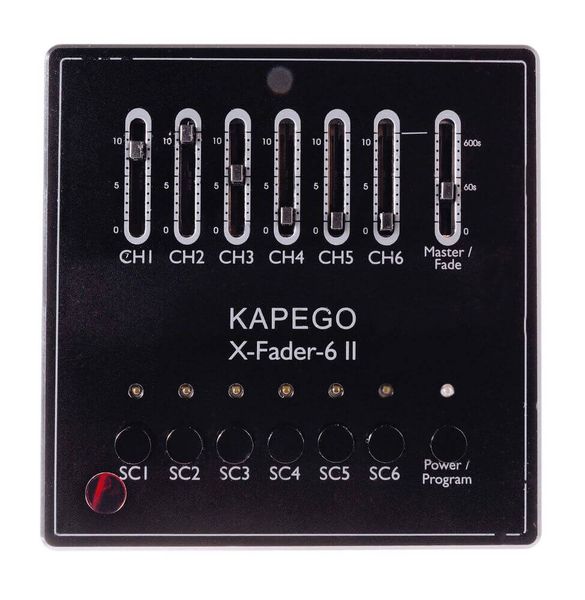 Deko-Light Controller, DMX Wandsteuerung X-Fade-6 II, dimmbar DMX512 / IR Fernbedienung, 12-24VDC 861203