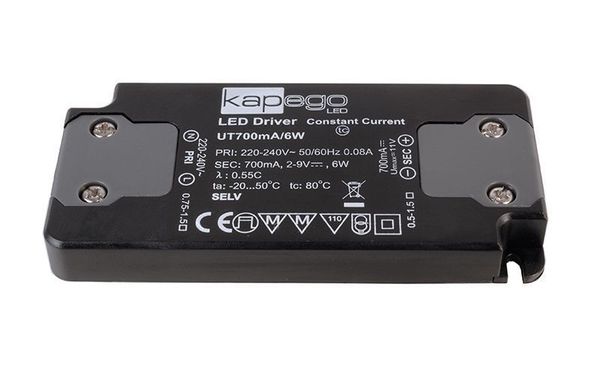 Deko-Light LED-Netzgerät, FLAT, CC, UT700mA/6W, 1,40-6W 862048