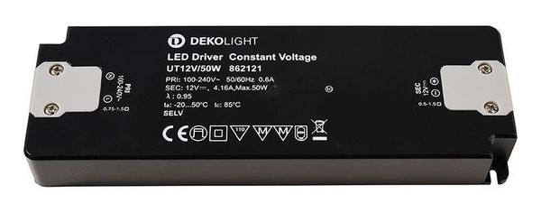 Deko-Light LED-Netzgerät, FLAT, CV, UT12V/50W, 50W 862121