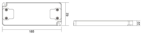 Deko-Light LED-Netzgerät, FLAT, CV, UT24V/50W, 50W 862122