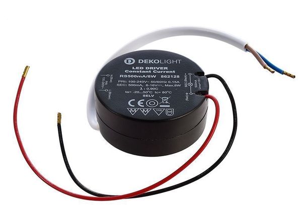 Deko-Light LED-Netzgerät, ROUND, CC, RS500mA/8W, 3-8W 862128