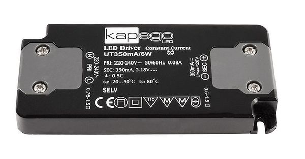 Deko-Light LED-Netzgerät, FLAT, CC, UT350mA/6W, 0,70-6W 872628