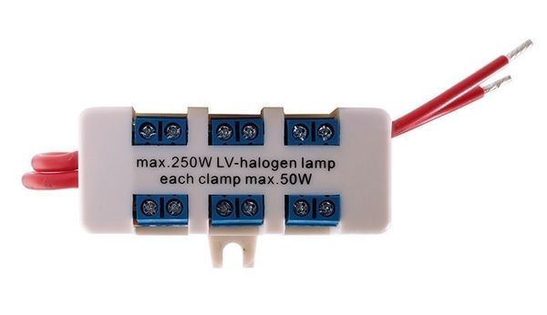 HEP, Niedervolt Schraubverteiler 6-fach, Weiß, 63,5mm 930006