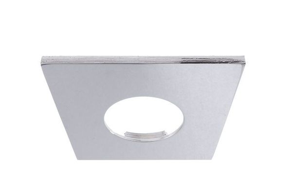 Deko-Light Abdeckung Chrom eckig für COB 68 IP65 + Mizar II, Alu, Silber, Chrom, 83mm 930077