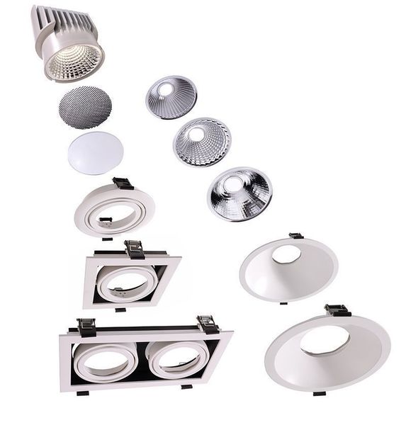Deko-Light Waben Filter für Modular Sytem COB, Metall, Schwarz 930088
