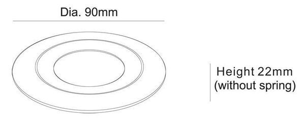 Deko-Light Rahmen für Lesath rund, brushed, Aluminium Druckguss 930252