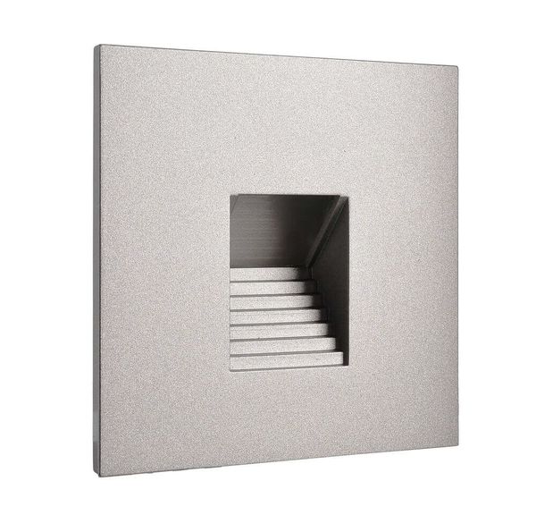Deko-Light Abdeckung eckig grau Stufe für Alwaid, 75mm 930486