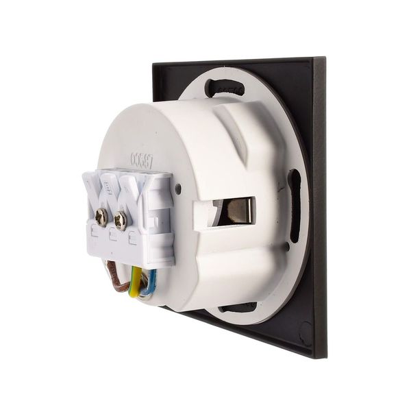 Deko-Light Abdeckung eckig schwarz Stufe für Alwaid, schwarz, 75mm 930487
