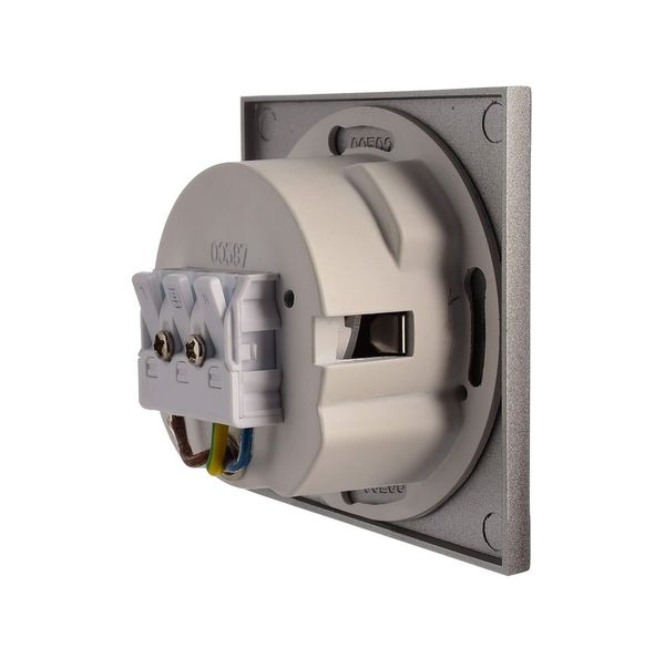 Deko-Light Abdeckung eckig grau Auge für Alwaid, 75mm 930492