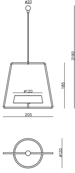 Deko-Light Pendel für Magnetleuchte Miram Green, Grün 930631