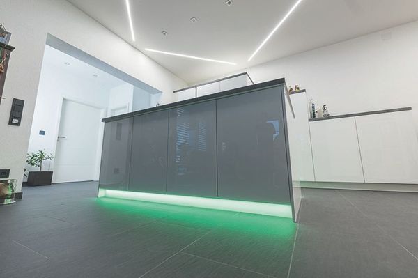 Deko-Light U-Profil flach AU-01-15 für 15 - 16,3mm LED Stripes, Alu, Silber-matt, eloxiert,1m 970060