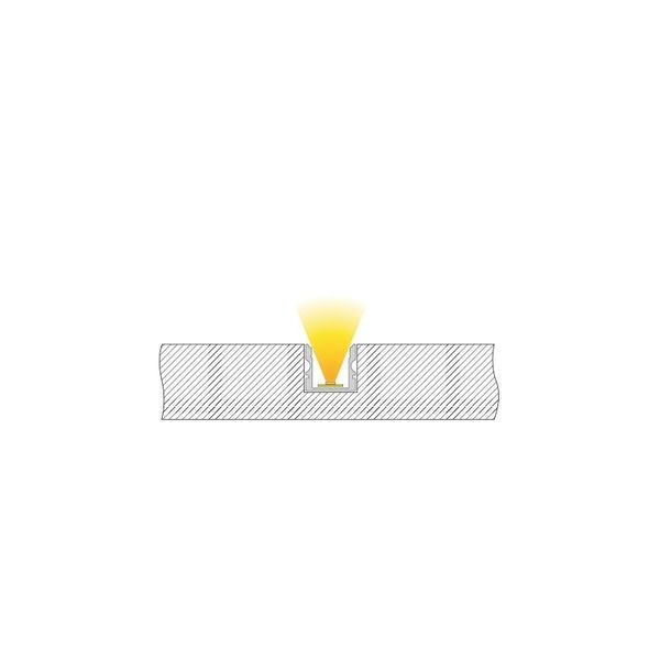 Deko-Light U-Profil hoch AU-02-10 für 10 - 11,3mm LED Stripes, Alu, Silber-matt, eloxiert,1m 970120