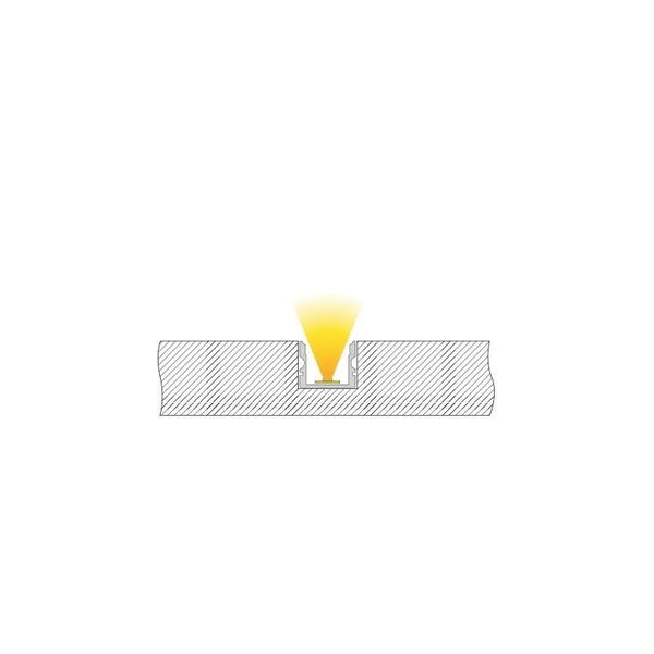 Deko-Light U-Profil hoch AU-02-12 für 12 - 13,3mm LED Stripes, Alu, Silber-matt, eloxiert,1m 970140
