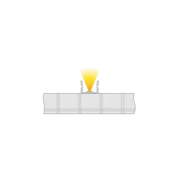 Deko-Light U-Profil hoch AU-02-15 für 15 - 16,3mm LED Stripes, Alu, Silber-matt, eloxiert,1m 970160