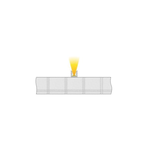 Deko-Light U-Profil hoch AU-02-05 für 5 - 5,7mm LED Stripes, Alu, Silber-matt, eloxiert,1m 970180